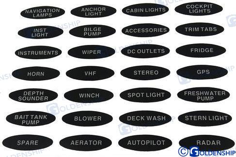 Recambios Marinos Label Set For Gs11180/Gs11181 Gs41464