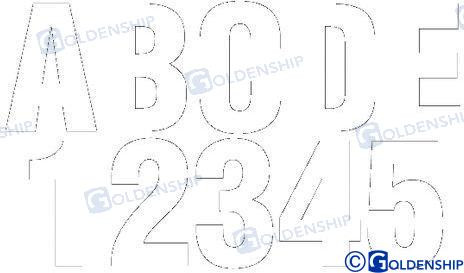 Recambios Marinos Kit Numbers And Letters White Gs41474