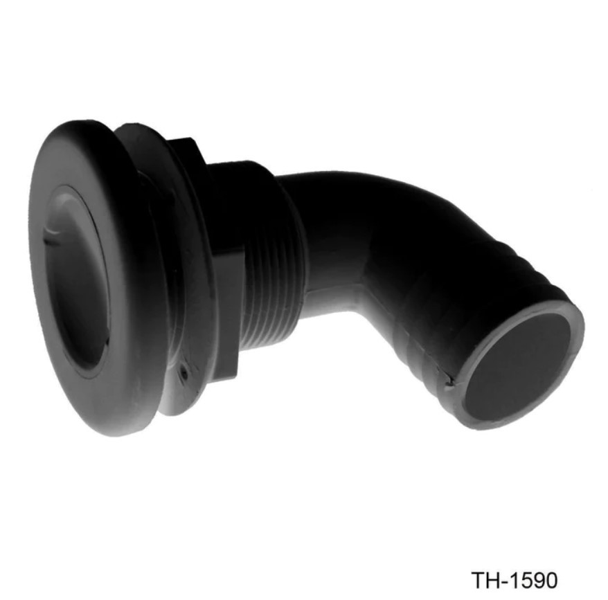 T.H. Marine 1 1/2-90 Deg Brbd Th-Hull Th-1590-Dp