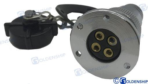 Recambios Marinos Deck Conn Plastic Cap 3A 4P Gs11022