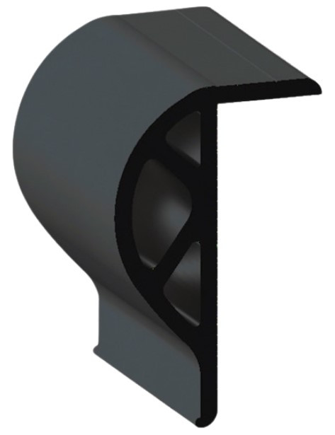 Lippert Components Inc Lg  Commercial "P" Shape  Blac 2020137531