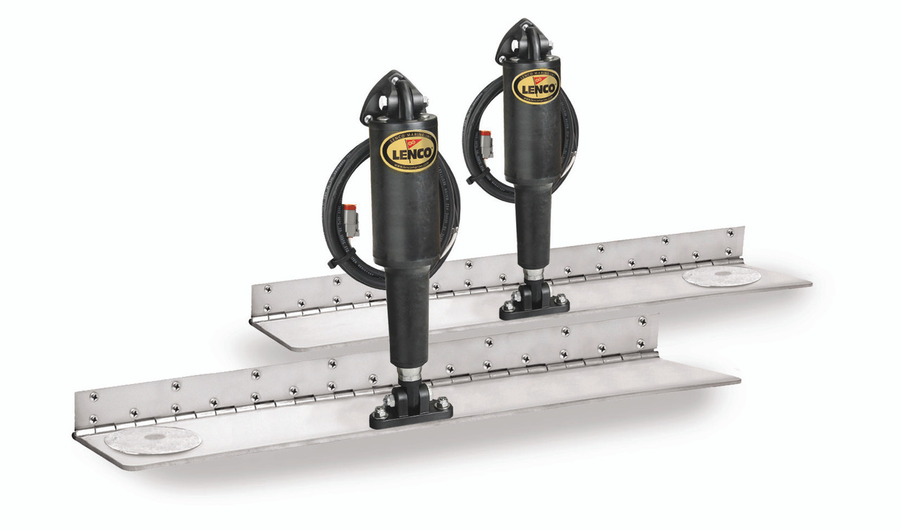 Lenco 4inx18in Hybrid Trim Tab Kit 12V