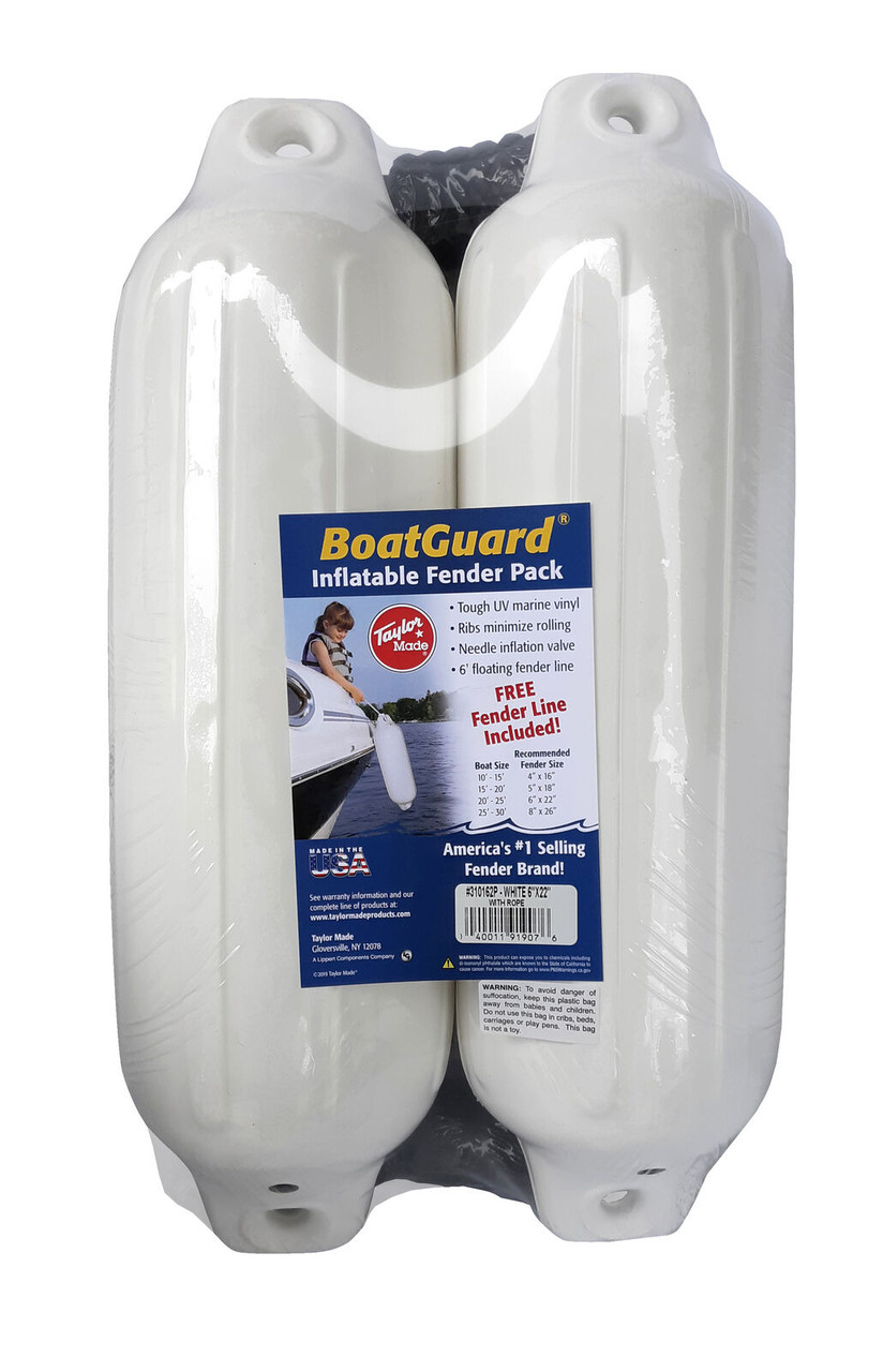 Lippert Components Inc 5" X 18" Bg 2 Pk. White W/Blk. 2020137015