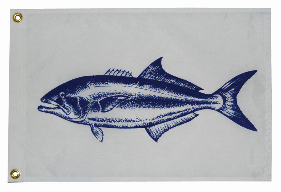 Lippert Components Inc 12X18 Blue Fish Flag 2020109158