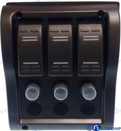 Recambios Marinos 3 Gang Waterproof Switch Panel Gs11176
