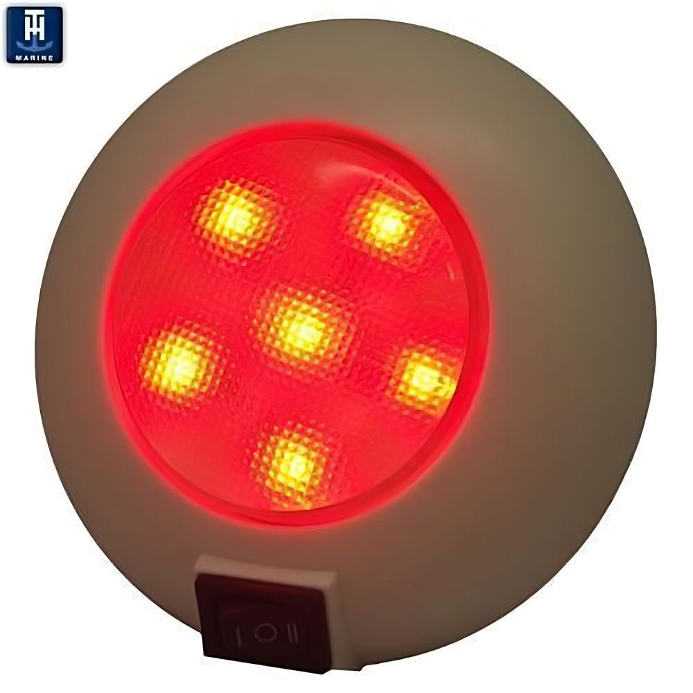 T.H. Marine Red-4 Surface Mnt 9 W 6 R Led Led-51830-Dp