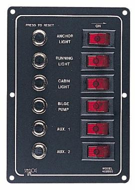 Sea-Dog Line Circuit Brkr Pnl Six Circuit 422800-1