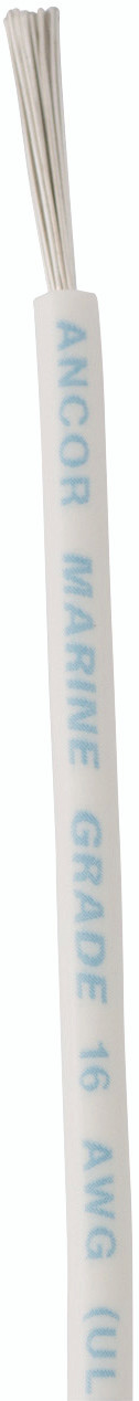 Marinco/Ancor Marine 100' White #16 Primary Wire 102910