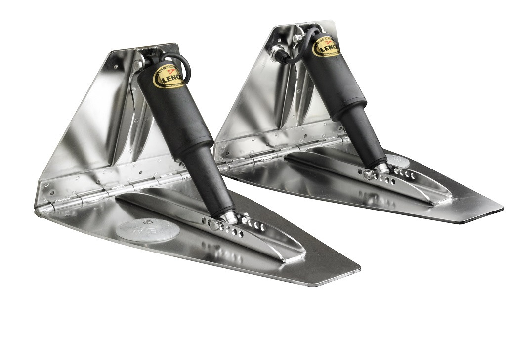 Lenco 18inx12in High Performan Trim Tab Kit 12v Requires Switch