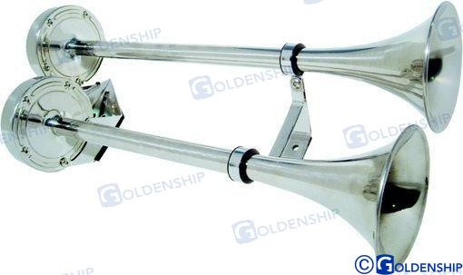 Recambios Marinos Dbl Elec Horn Ss 12-1/2" 12V Gs12011