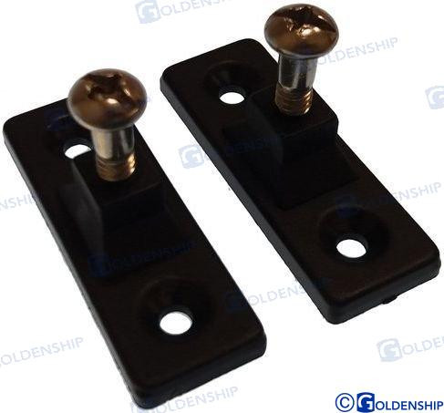Recambios Marinos Side Mnt Nyl Blk (2Pk) Gs72237