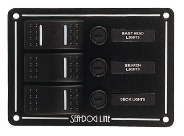 Sea-Dog Line Switch Panel 3-Circuit 425130-1