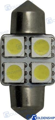 Recambios Marinos Bulb Festoon 4 Led 1.2W 10/30V Gs10517