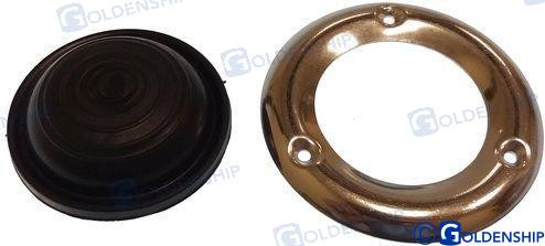 Recambios Marinos Rubber Cap W Ss Flange Blk Gs63093