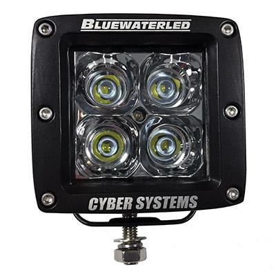 T.H. Marine Cyberlite Led Lght-Flood Beam Ledbw9012Blkfldd