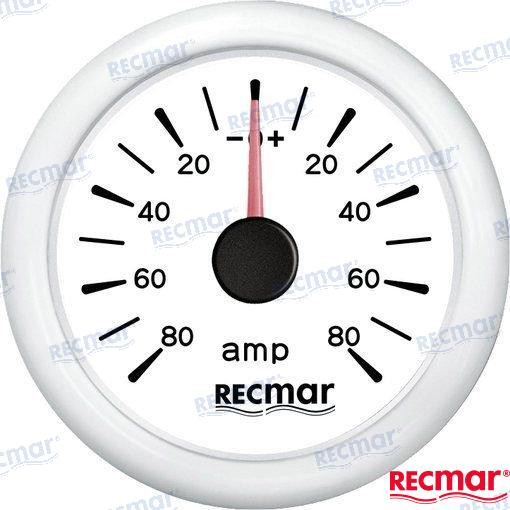 Recambios Marinos Ammeter 180A White Recky06300