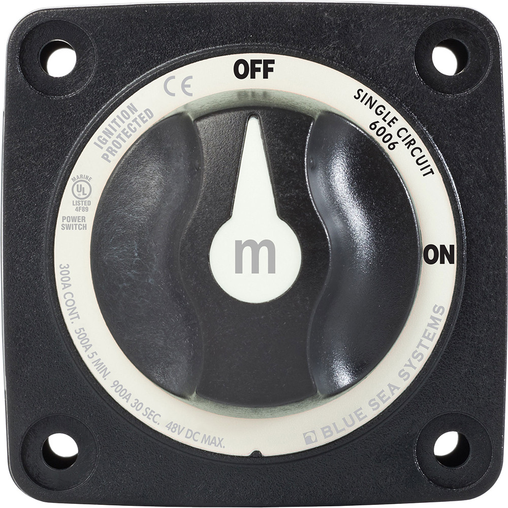 Blue Sea 6006200 Battery Switch Mini ON\/OFF - Black [6006200]