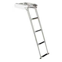 Whitecap 304 Stainless Steel 4-Step Sliding Under Platform Ladder