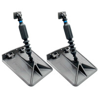 Smart Tabs SX Trim Tabs by Lectrotab 9.5" x 10" f/13'-15' Boats w/30lb Actuators - 30-40HP - Gunmetal Grey