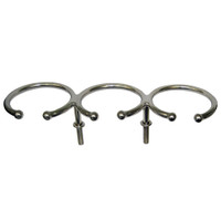 Whitecap Top Mount Ring SS Cup Holder - 3-Drink - Stud Mount