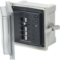 Blue Sea 3128 - SMS Panel Enclosure w/ELCI (30A) &amp; 3 Branch (15A) - 120V AC