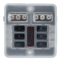 Bluewater 6 Position Fuse Block w/LEDs