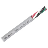 Pacer Round 4 Conductor Cable - 100' &ndash; Grey Jacket - 8/4 AWG - Black, Red, Green, &amp; White