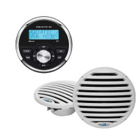 Aquatic AV GP1 Essentials w/GP1 Gauge Stereo &amp; Economy 6.5" Speaker - White
