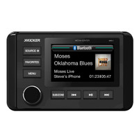 KICKER KMC4 Weather-Resistant Gauge-Style Media Center w/Bluetooth