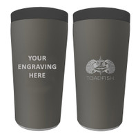 Toadfish Custom Engraved Non-Tipping Can Cooler 2.0 - Graphite (MINIMUM ORDER QUANTITY OF 25)