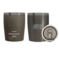 Toadfish Custom Engraved Non-Tipping 10oz Rocks Tumbler - Graphite (MINIMUM ORDER QUANTITY OF 25)