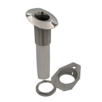 C.E. Smith Screwless Flush Mount Rod Holder - 15 Degree - Black Liner - No Logo