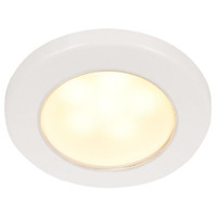 Hella Marine EuroLED 75 3" Round Screw Mount Down Light - Warm White LED - White Plastic Rim - 12V