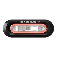 Black Oak Low Pro&trade; Flush - Black Housing - Red LED