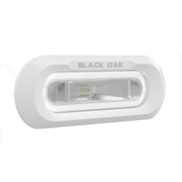 Black Oak Low Pro&trade; Marine Spreader Light - Flush Mount - White Housing - White LED
