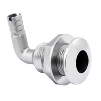 Whitecap 1-1/2" Duplex Stainless Steel 90 Degree Thru-Hull Fitting