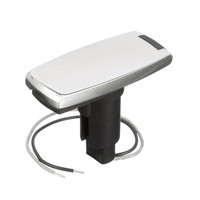 Attwood 910V Series Rectangle Base 2-Pin Over Mold 306 Stainless Steel Black Cover