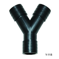 T.H. Marine 1 1/2 Barbed Y Fitting Black Y-112-Dp