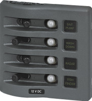 Blue Sea Weather Deck Panel 12v 4 Circuit Breaker Panel