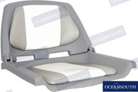 Recambios Marinos Folding Padded Seat Gr/Wht Ocema702-22