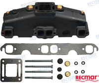Recambios Marinos Xhaust Mnfld V8 Mcm Short Blk Mar246