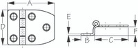 Sea-Dog Line Ss Offset Short Side Door Hnge 201025-1
