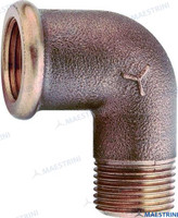 Recambios Marinos Elbow M/F Bronze 1 1/2" Gs30665