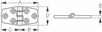 Sea-Dog Line Ss Door Hinge 1-1/2"X3" 205410-1