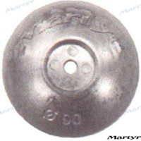 Recambios Marinos Zinc Rudder Anode 90 Mm Cmf90