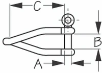 Sea-Dog Line Ss 316 Twisted Shackle 3/8" 147410-1