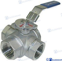 Recambios Marinos 3-Way Ball Valve 1"1/4 Gs30033