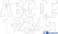Recambios Marinos Kit Numbers And Letters White Gs41474