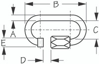 Sea-Dog Line Ss Quick Link 1-7/16" 153003-1