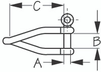 Sea-Dog Line Ss 316 Twisted Shackle 5/32" 147403-1